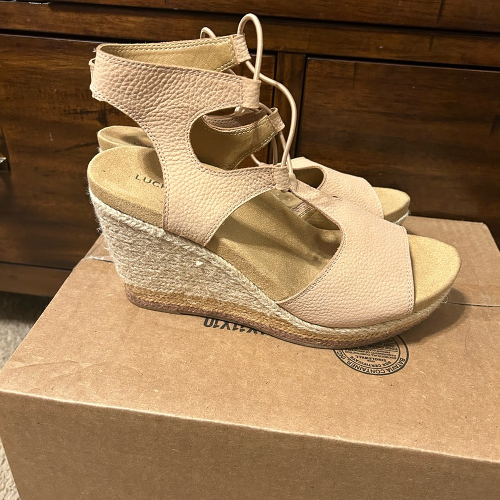 Lucky brand, sandals wedges